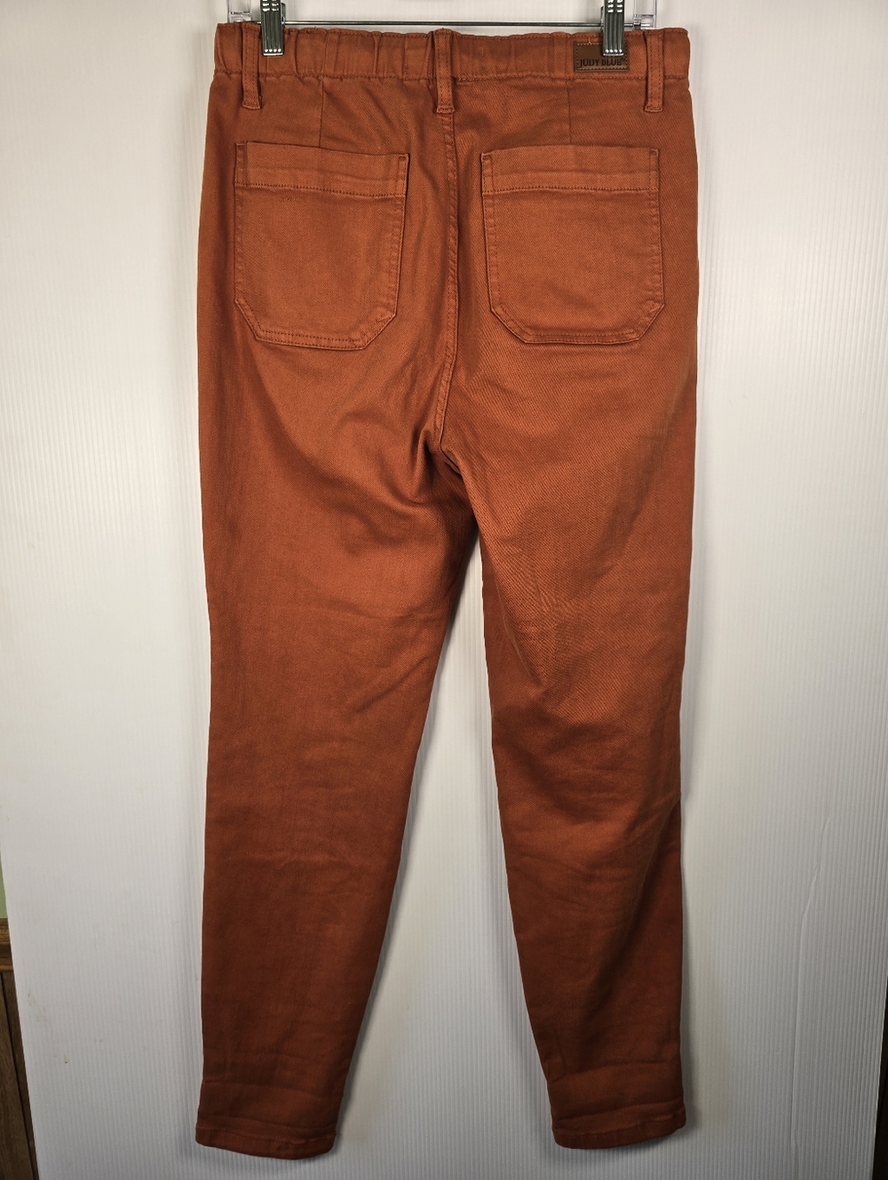 Judy Blue HighWaist GarmentDyed Auburn Orange DoubleCuff Jogger Denim Jeans 9/29 - Picture 3 of 16